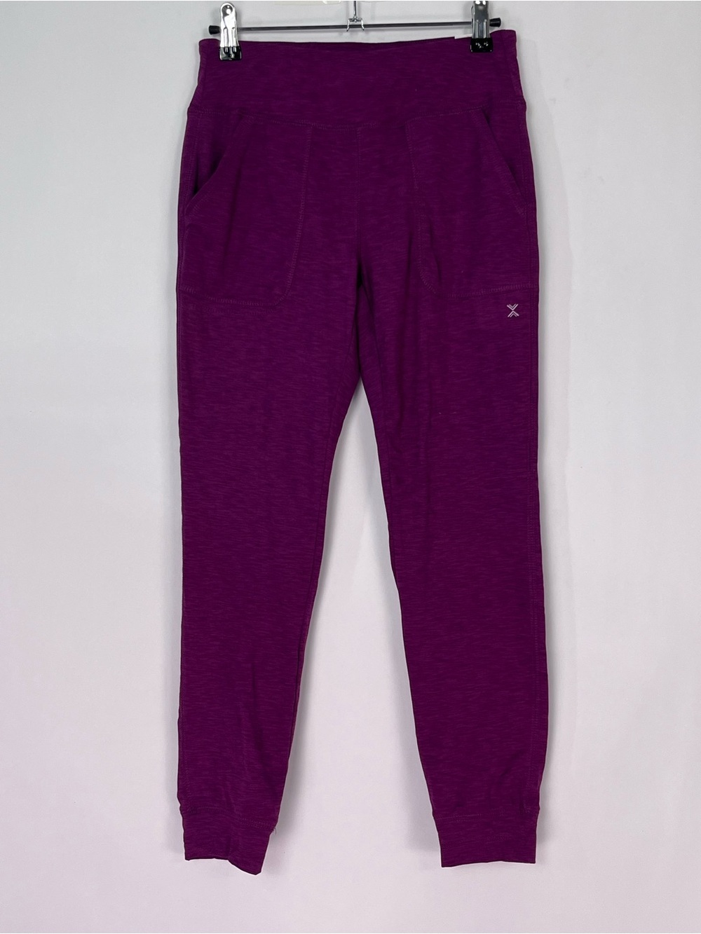 Kids Xersion Purple Heathered Athletic Wear Leggings Joggers Sz Medium 10/12 NWT